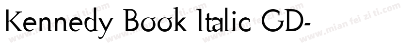 Kennedy Book Italic GD字体转换